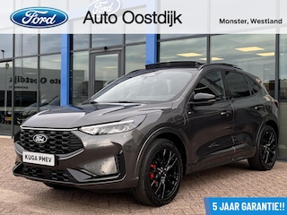 Ford Kuga 2.5 PHEV ST-Line X 243PK Black Pack €9.500,- Voorraadvoordeel! Elek. Trekhaak Panodak AGR Stoelen Adaptieve Cruise 2100KG Trekgewicht Winterpack Camera Blind-Spot Navi Climate B&O *Blue Cruise Optioneel*