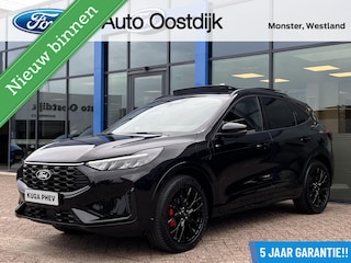 Ford Kuga 2.5 PHEV ST-Line X 243PK Black Pack €9.500,- Voorraadvoordeel! Elek. Trekhaak Panodak AGR Stoelen Adaptieve Cruise 2100KG Trekgewicht Winterpack Camera Blind-Spot Navi Climate B&O *Blue Cruise Optioneel*