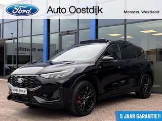 Ford Kuga 2.5 PHEV ST-Line X 243PK Black Pack €9.500,- Voorraadvoordeel! Elek. Trekhaak Panodak AGR Stoelen Adaptieve Cruise 2100KG Trekgewicht Winterpack Camera Blind-Spot Navi Climate B&O *Blue Cruise Optioneel*