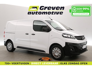 Opel Vivaro Elektrisch 75 kWh 136PK L2H1 | Snelladen | SOH 99% | Airco | Cruise | 3 Zits | Carplay | Parkeersens.