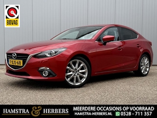 Mazda 3 2.0 GT-M head up, navi, leder, cruise, dieprood