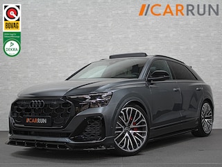Audi Q8 60e 490pk Full Options! #RS Massage Seats | 4WS | OLED | Laser | Ventilatie | Valcona Leder+ Pakket | B&O Sound | 23'' | Alcantara hemel | Head-Up | Soft-Close | Panodak | 2x Memory | Trekhaak | Keyless-Entry | Luchtvering | | Nieuw | Fabrieksgarantie.
