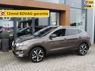 Nissan Qashqai 1.2 Tekna + | Trekhaak | BOSE | ECC | 360Cam | 19'' | LED kopl | Privglas | Cruise contr | Stoelverw | Voorruitverw