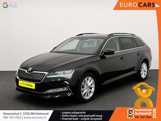 Skoda Superb Combi 1.4 TSI iV Business Edition PHEV Automaat Navigatie Stoelverwarming Voor en Achter Draadloze Telefoonlader Stuurverwarming Cruise Control Elektrisch Verstelbare Stoelen Apple CarPlay