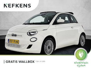 Fiat 500 118pk Icon 42 kWh Automaat | Apple Carplay/Android Auto | Armsteun | Camera | Climate Control | Cruise Control | StoelVerwarming | Isofix | Parkeersensoren | DAB Radio |
