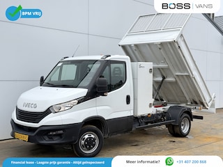 Iveco Daily 35C16 3.0 L4 Kipper Dubbellucht Airco Cruise Control 3.5T Trekhaak Lederen bekleding Benne Tipper