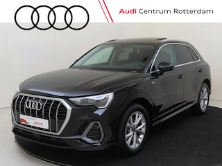 Audi Q3 45 TFSI e S line | SoH 95% | Panoramadak | Trekhaak | Lederen bekleding | Achteruitrijcamera | Cruise control | Stoelverwarming | Navigatie Plus | Elektrische kofferklep |