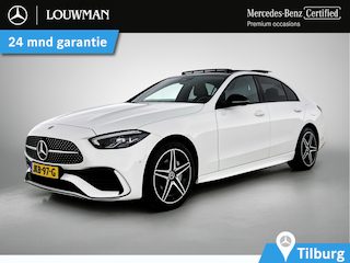 Mercedes-Benz C-klasse 300 e Business Solution AMG AMG Line | Night Pakket | Panorama Schuif-Kanteldak | Parkeerpakket met 360°-camera | Alarm | Sfeerverlichting. Inclusief 24 maanden MB Certified garantie voor Europa.