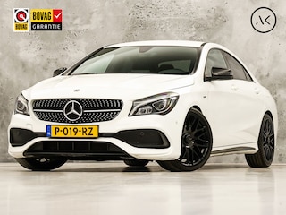 Mercedes-Benz CLA 180 AMG Sport Automaat (GROOT NAVI, GETINT GLAS, STOELVERWARMING, DIAMOND GRILL, SPORTSTOELEN, LEDER, ZWART HEMEL, NIEUWSTAAT)