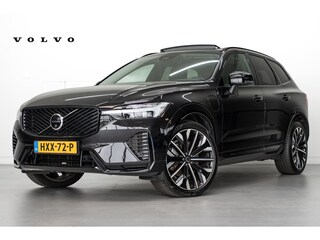 Volvo XC60 T6 350PK AWD Ultra Dark | 21" | Luchtvering | Trekhaak | facelift | HUD | Priv. glas