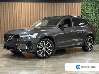 Volvo XC60 T8 AWD Recharge Ultimate Dark | Trekhaak | Head-Up Display | Harman Kardon | 455pk | Adaptieve Cruise Control | Stoelverwarming voor+achter | Stuurwielverwarming | Schuifdak | Full LED Meesturende koplampen | Parkeercamera | Pilot Assist | Standkachel met Volvo On Call App | Elektrische voorstoelen geheugen | Lederen bekleding | Zitting verlenging voorstoelen | Lederen dashboard | 20 Inch | Google Infotainment | Keyless Drive | Elektrisch bedienbare achterklep | DAB Radio | Apple Carplay/Android Auto | Draadloos telefoon opladen | Volvo On Call met mobiele App functie | Platinum Grey Metallic |