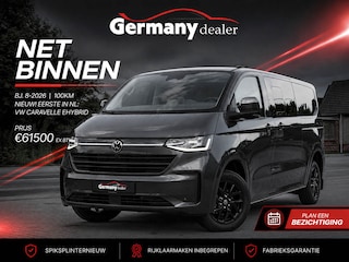 Volkswagen Caravelle 2.5 L2H1 eHybrid Style 8-pers Leder Navi 360-Cam Keyless Uniek/PHEV M-Led 2xSchuifd