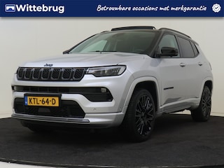 Jeep Compass 4xe 240PK Plug-in Hybrid Electric S Schuif/Kanteldak | Parkeerhulp | Leder | Camera | Apple Carplay | Keyless |