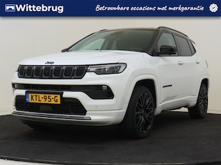 Jeep Compass 4xe 240PK Plug-in Hybrid Electric S Stoel en stuurverwarming | Parkeerhulp | Leder | Camera | Apple Carplay | Keyless |