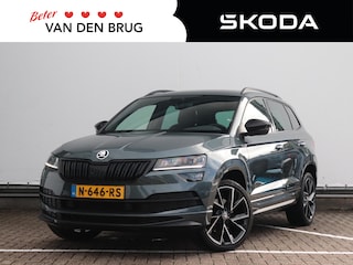 Skoda Karoq 1.5 TSI ACT Sportline Business | Adaptieve Cruise control | Sfeerverlichting | Leer | Stoelverwarming V+A | Keyless | Dodehoek detectie | Elektrische Klep
