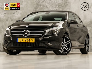 Mercedes-Benz A-klasse 180 AMG Sport Automaat (NAVIGATIE, LEDER, STOELVERWARMING, SPORTSTOELEN, ZWART HEMEL, PARKEERSENSOREN, TREKHAAK, CRUISE, NIEUWSTAAT)