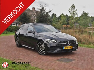 Mercedes-Benz C-klasse Estate 300 e AMG Line | Panoramadak | Camera | Sfeerverlichting | Burmester | NL-Auto |