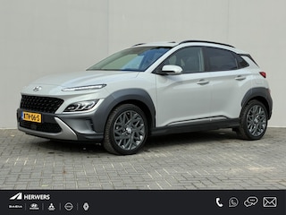 Hyundai Kona 1.6 GDI HEV Premium Sky / Fabrieksgarantie t/m 07-2027 / Schuif/open dak / Stoelverwarming / Lederen bekleding / Achteruitrijcamera / Apple CarPlay/Android Auto / Navigatiesysteem /