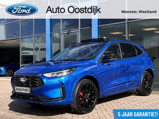 Ford Kuga 2.5 PHEV ST-Line X 243PK Black Pack €9.500,- Voorraadvoordeel! Elek. Trekhaak Panodak AGR Stoelen Adaptieve Cruise 2100KG Trekgewicht Winterpack Camera Blind-Spot Navi Climate B&O *Compleet*