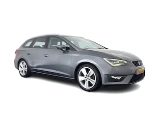 Seat Leon ST 1.4 EcoTSI FR Connect (INCL-BTW) *LEATHER-FABRIC | FULL-LED | NAVI-FULLMAP | SPORTSEATS | CAMERA | PRIVACY-GLASS | ECC | PDC | AMBIENTLIGHT | CRUISE | TOWBAR | 17''ALU*
