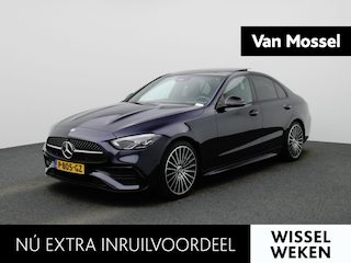 Mercedes-Benz C-klasse 180 AMG Line | Automaat | Panorama dak | Virtual cockpit | Sfeer verlichting | Leder | Navigatie | Climate control | Camera | Parkeer sensoren | LMV | Schuifdak | LED |