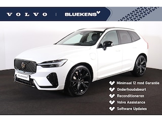 Volvo XC60 T6 Recharge AWD Ultra Black Edition - Luchtvering - Panorama/schuifdak - IntelliSafe Assist & Surround - 360º Camera - Harman/Kardon audio - Adaptieve LED koplampen - Verwarmde voorstoelen, stuur & achterbank - Parkeersensoren voor & achter - Elektr. bedienb. voorstoelen met geheugen - Head up display - Draadloze tel. lader - Extra getint glas - Inklapbare trekhaak - 21' LMV