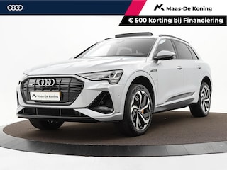 Audi e-Tron 55 300kW/408PK S Line 95Kwh · SOH 94,6% · Panoramadak · Leder/Alcantara · 360°Camera + Parkeersensoren · Stoelverwarming ·