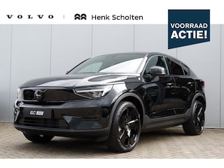 Volvo EC40 Single Motor Ext. Range 82 kWh Ultra Europa Black Edition | 20" Lichtmetalen velgen Black | Panoramadak | Microtech/Nubuck Stoelen| Verwarmbare voorstoelen+stuurwiel | Achterbank Verwarmd | Elektrisch bedienbare voorstoelen | 360 graden camera | Premium Audio by Harman Kardon | Warmtepomp | Adaptieve Cruise Control | Extra Getint Glas Achter|