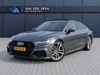 Audi A7 Sportback 55 TFSI quattro Pro Line S | Incl. 12 maanden garantie | Schuif/kantel panorama dak | 360° camera | Head-up display | Wegklapbare trekhaak | Matrix koplampen | Soft close | Memory zetels | Dode hoek detectie | Elektrische achterklep | Bowers & Wilkens | Standkachel |
