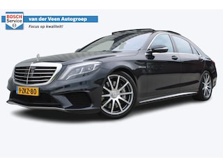 Mercedes-Benz S-klasse AMG 63 4Matic Lang 585PK V8 | Drivers Package | Burmester | Panoramadak | Nachtzicht | Soft-Close | Virtual Cockpit | 360° Camera | Adaptieve cruise | Dodehoek detectie | Massage stoelen | Luchtvering | 100% dealer onderhouden | Stufe 2 | |