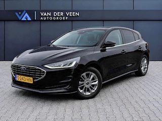 Ford Focus 1.0 EcoBoost Hybrid Titanium | Incl. 12 maanden garantie | Parkeersensoren | Apple Carplay/Andoid Auto | Navigatie | Climate control | Cruise control | DAB | Airco | Bluetooth | Lichtmetalen velgen