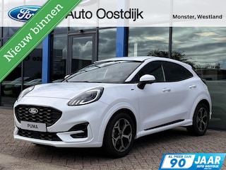 Ford Puma 1.0 EcoBoost Hybrid ST-Line 125PK Winterpack Adaptieve Cruise 360-Camera Matrix-LED Elek. Achterklep Navi Carplay Keyless Privacy Glass *Rijk uitgerust*