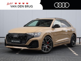 Audi Q8 60 TFSI e quattro S Competition 490 PK | Panoramadak | B&O | Head-up | RS-sportstoelen | Trekhaak | HD-matrix laser led | Stoelverw. v+a | Pano | 22'' velgen
