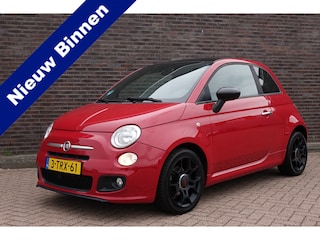 Fiat 500 0.9 TwinAir 500S Sport. airco, rood, zwarte velgen 16" Keurige auto
