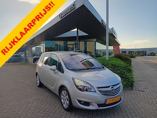Opel Meriva 1.4 120PK Turbo Blitz, NL auto, 1e eig., Airco, Leder, PDC voor & achter, 16" LMV etc. incl. 12 MND BOVAGGARANTIE