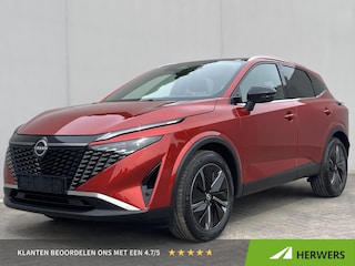 Nissan Qashqai 1.3 MHEV Xtronic Tekna / Panoramadak / Cruise Control Adaptief / 1800kg trekken /  Elektr. Achterklep / Apple Carplay&Android Auto / Stuur-. Stoel en Voorruit Verwarming / Head-Up Display / Sfeerverlichting /