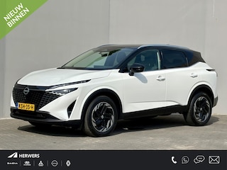 Nissan Qashqai 1.3 MHEV Xtronic N-Connecta / 1.800 kg trekgewicht / Cruise Control Adaptief / Apple Carplay & Android Auto / Rondomzicht Camera / Navigatie / Airco / Sfeerverlichting / 18'' Lichtmetalen Velgen / Dode Hoek Detectie /