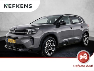 Citroën C5 Aircross SUV Plus Hybrid 145pk Automaat | Navigatie | Achteruitrijcamera | Climate Control | Cruise Control | Parkeersensoren v+a | Keyless | Half lederen comfortstoelen | Stoelverwarming | Led koplampen | Armsteun | Apple Carplay / Android Auto | Adaptief demping systeem | DAB+ radio | Donker getint glas | 18" lichtmetalen velgen |