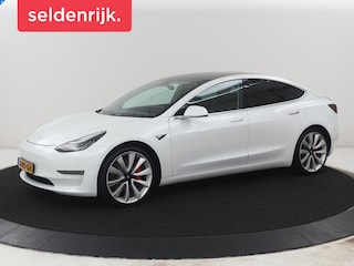 Tesla Model 3 Long Range AWD 75 kWh | SOH 87,4% | Panoramadak | Leder | Memory | Cruise control | Stoelverwarming | Camera | Park assist | Climate control | Elektrische achterklep