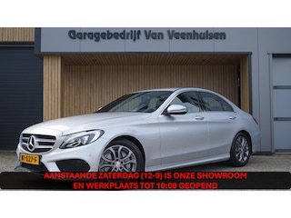 Mercedes-Benz C-klasse 180 156pk Business Solution AMG-Styling Vol-Leder LED App-Connect 17inch LM Trekhaak A-Camera *NL Auto*