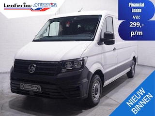Volkswagen Crafter 2.0 TDI 140 pk L3H2 Lang / Laag Airco, Navi Airco, Deuren met Ramen, DAB+, PDC V+A, 3-Zits