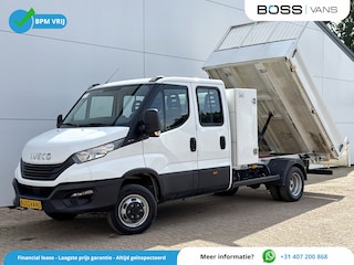 Iveco Daily 35C16 3.0 Dubbele Cabine Kipper Dubbellucht 3,5t Trekhaak 6 Stoelen Airco Cruise Control Luchtgeveerde stoel Benne Tipper