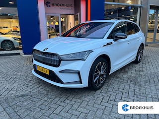 Skoda Enyaq iV 80 Sportline | Apple Carplay/Android Auto | Stuur- Stoelverwarming | Parkeersensoren | 20''L.M. | Cruise Control | Sfeerverlichting | Leder/Alcantara Bekleding | Apple Carplay/Android Auto|telefoonintegratie premium | DAB ontvanger | Electronic climate controle