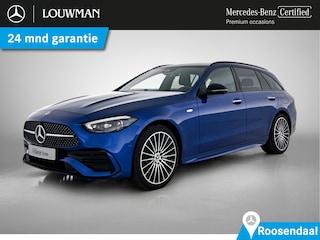Mercedes-Benz C-klasse Estate 300 e Business Solution AMG Nightpakket | Trekhaak | Panoramadak | 360°-camera | Bumerster | Head-up display | Keyless Go | Inclusief 24 maanden Mercedes-Benz Certified garantie voor Europa.