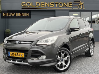 Ford Kuga 1.5 Titanium Plus 4WD ✓2e Eigenaar✓Camera✓183pk✓Trekhaak✓Leder✓Stoelverw✓Navi✓Clima✓Cruise✓Pdc V+A✓Elekt Stoelen✓Dodehoeksensor✓Net beurt gehad✓19''Lm velgen✓N.A.P✓Apk tot 08-2027