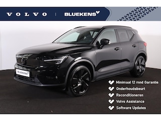 Volvo EX40 Performance Ultra Black Edition 82 kWh - Panorama/schuifdak - IntelliSafe Assist & Surround - 360º Camera - Harman/Kardon audio - Verwarmde voorstoelen, stuur & achterbank - Parkeersensoren voor & achter - Draadloze tel. lader - Warmtepomp - Extra getint glas - Inklapbare trekhaak - 20' LMV