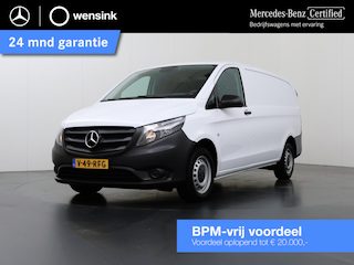 Mercedes-Benz Vito 110 CDI | Lang L2 | AIRCO | CRUISE CONTROL | APPLE CARPLAY | ANDROID AUTO | 3-ZITS | PARKEERSENSOREN VOOR EN ACHTER | BETIMMERDE LAADRUIMTE | CERTIFIED