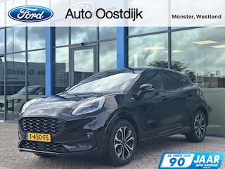 Ford Puma 1.0 EcoBoost Hybrid ST-Line X 125PK Afn. Trekhaak Winterpack Adaptieve Cruise Camera Navi B&O Carplay Climate Parkeersensoren Full-LED *Dealer Onderhouden*