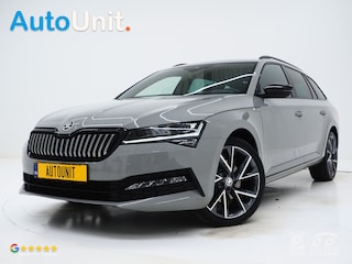 Skoda Superb Combi 1.4 TSI iV Sportline | Leder/Alcantara | Trekhaak | Carbon | Memory | Sfeerlicht | Keyless | Adaptive Cruise