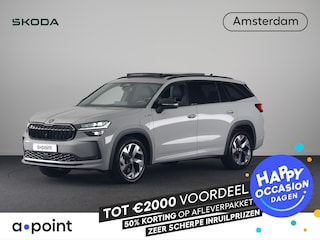 Skoda Kodiaq Sportline Business PHEV 1.5 TSI 204pk | Panoramadak | Trekhaak | Elektrisch verstelbare voorstoel met geheugen | Verwarmbare voorstoelen en achterbank | Verlengde garantie |